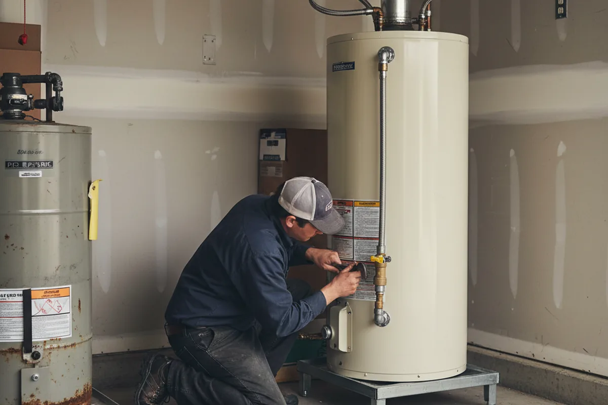 Water heater and shutoff valve replacement in Sparks